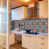 4 Pcs DIY Mediterranean Tile Stickers