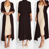 Long Sleeve Chiffon Duster