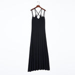 Criss Cross Spaghetti Strap Maxi Dress