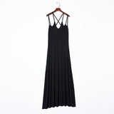 Criss Cross Spaghetti Strap Maxi Dress