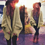 Open Knit Batwing Sleeve Cardigan