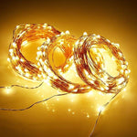 Solar-Powered Copper Wire Lights