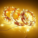 Solar-Powered Copper Wire Lights
