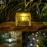 Solar-Powered Glass Brick Path Light - Heavy Duty Outdoor Lights!