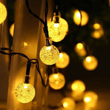 Solar-Powered Bubble Crystal Ball String Lights