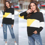 Color Block Stripe Sweater