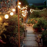 Solar-Powered LED Globe String Lights (Warm-White and Multi-Color Available)