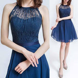 Halter Neck Lace Dress