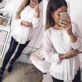 Chiffon Ruffle Blouse