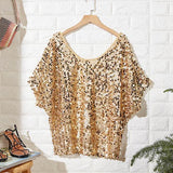 Off Shoulder Sequin Top