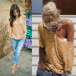 Off Shoulder Sequin Top